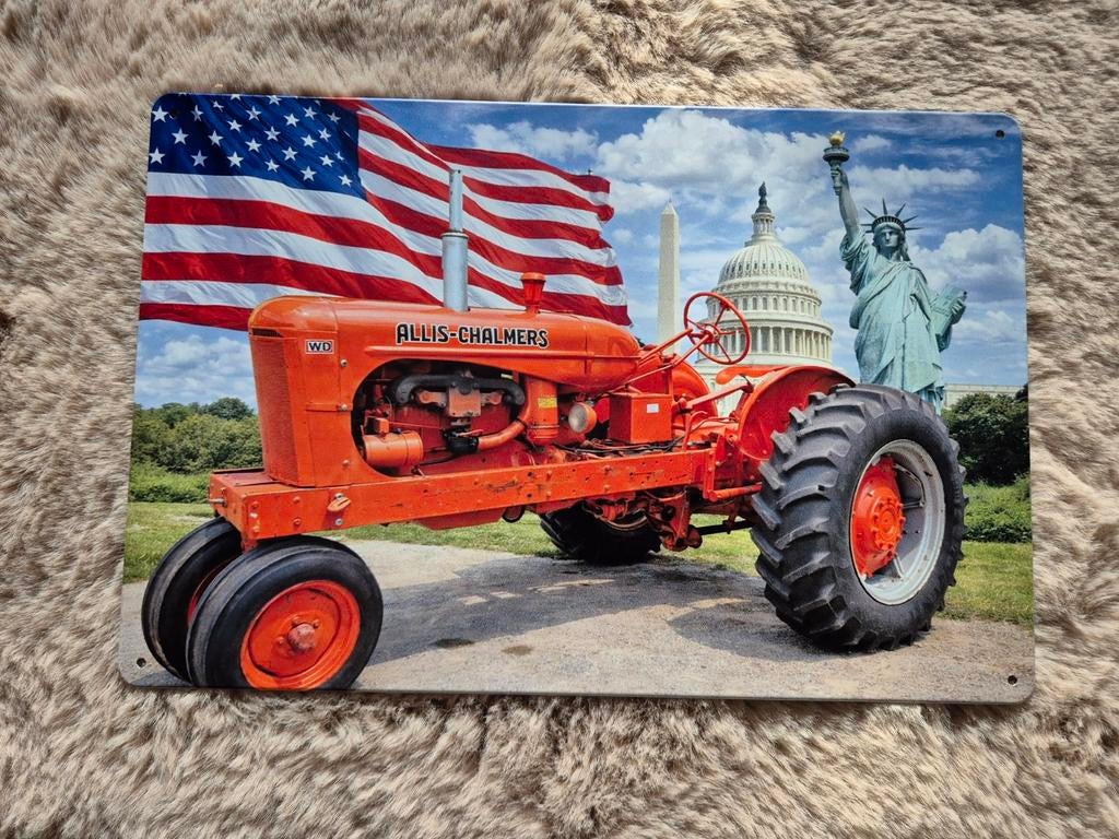 Allis chalmers reclamebord, Ophalen of Verzenden, Nieuw, Reclamebord