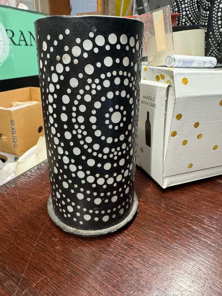 13 Duni kaarshouders zwart metaal – sfeerverlichting horeca, Ophalen, Zwart, Metaal, Minder dan 25 cm