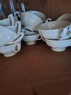 Pearl of Windsor soepkommen met schotels - 12-delig, Ophalen, Zo goed als nieuw, Kom(men), Effen