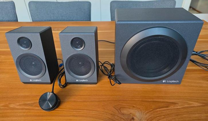 Logitech 2.1 computer-luidsprekers met subwoofer, Computers en Software, Pc speakers, Gebruikt, Audiokanaal 2.1, Ophalen