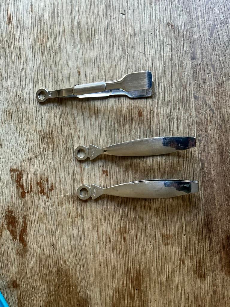 Rösle tang(€3 x), Ophalen of Verzenden, Zo goed als nieuw, Rvs of Chroom, Los bestek