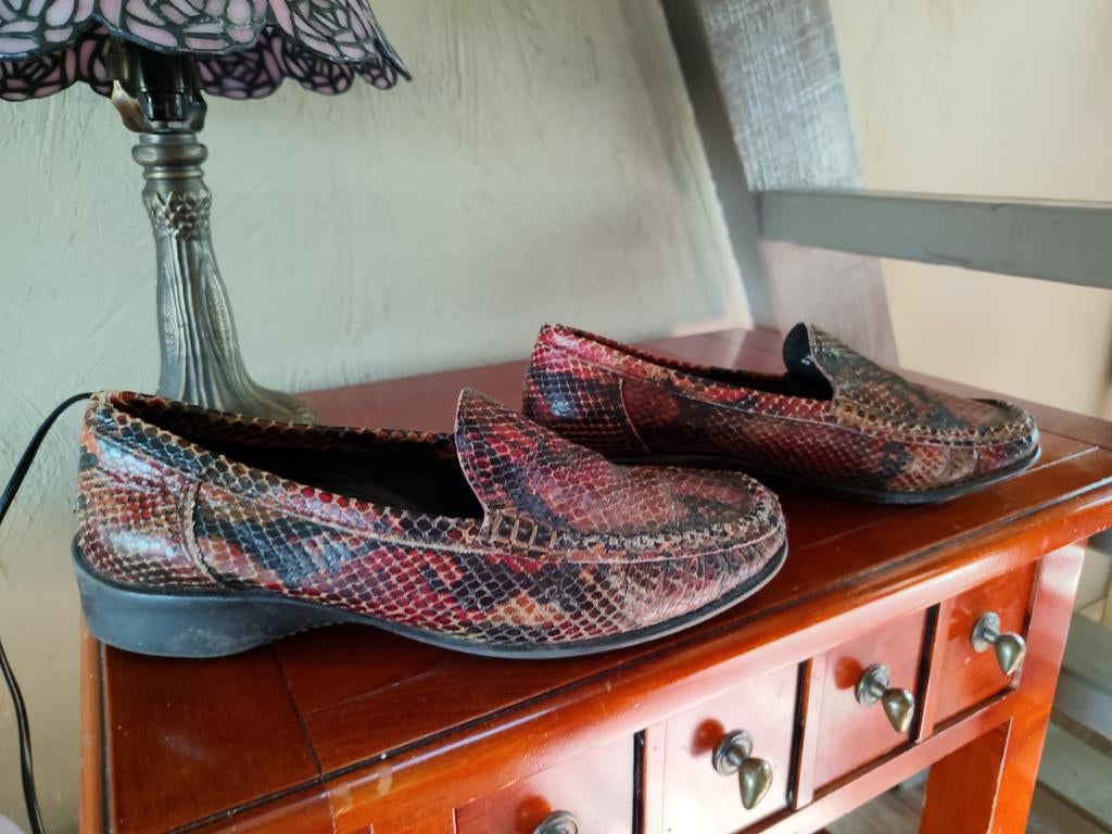 Ara bruine  leren dames instappers 38,5, Ophalen of Verzenden, Bruin, Loafers