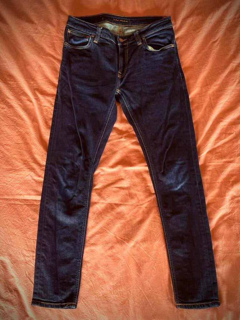 Nudie Jeans Skinny Lin W30 L30, Ophalen of Verzenden, Gedragen, Blauw, W32 (confectie 46) of kleiner