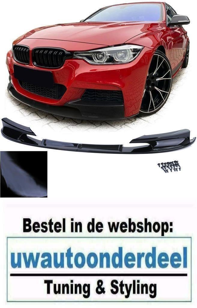 Spoiler glans Zwart Voor Bmw 3 Serie F30 F31 M Pakket, Auto diversen, Tuning en Styling, Verzenden