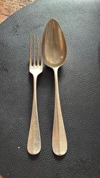 Antiek bestek, vork en lepel, Ophalen of Verzenden