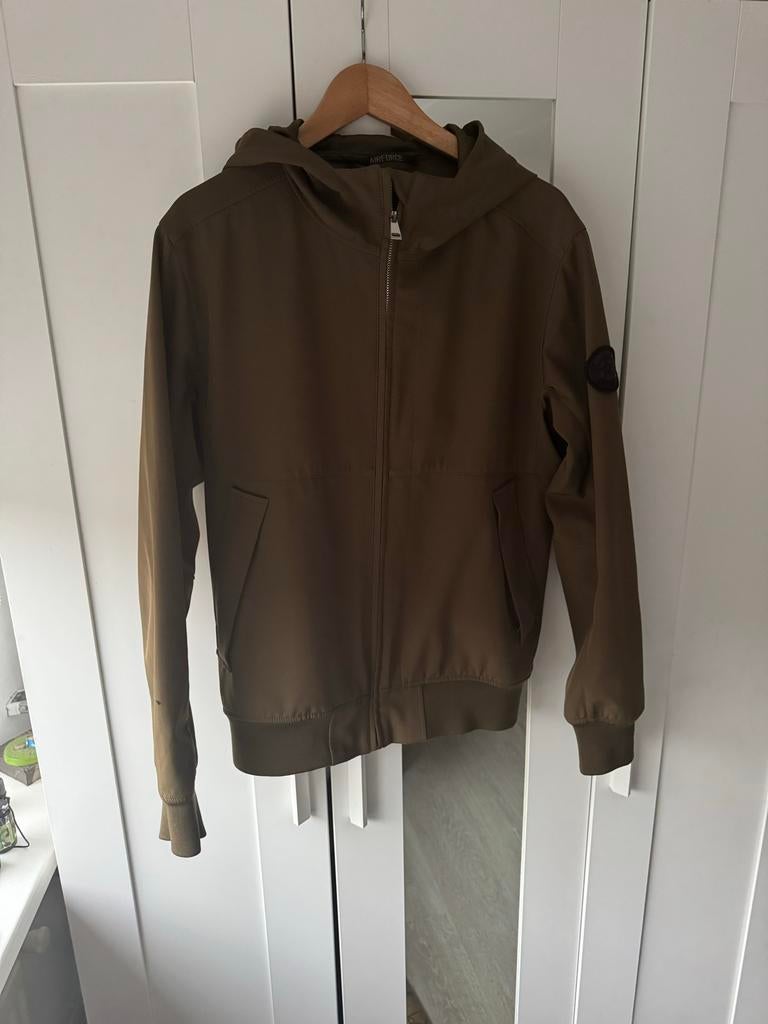 Airforce jas Maat L, Kleding | Heren, Jassen | Zomer, Gedragen, Overige maten, Groen, Ophalen