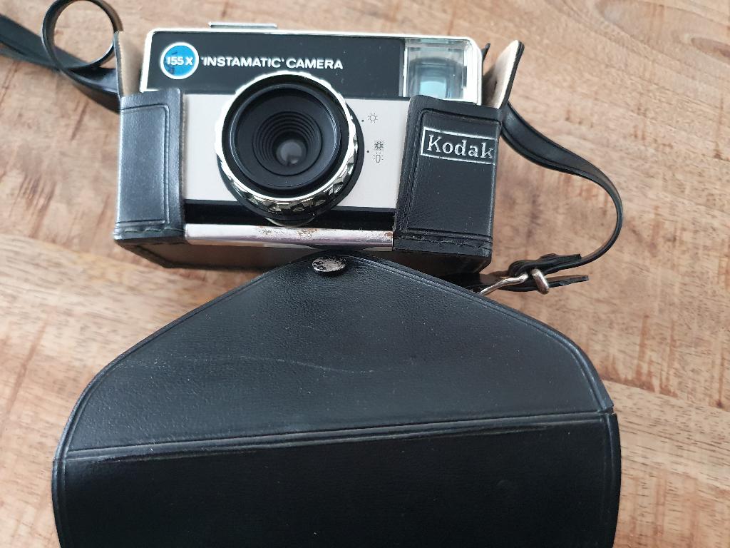KODAK Instamatic camera 155x met cover, Audio, Tv en Foto, Fotocamera's Analoog, Ophalen of Verzenden, Gebruikt, Compact, Kodak