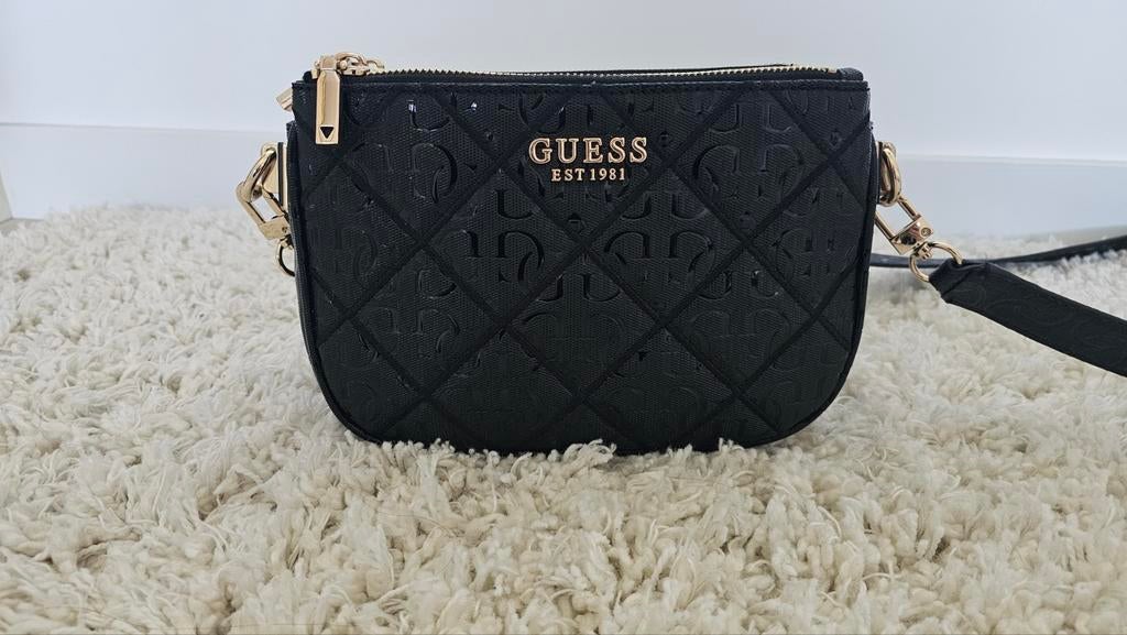 GUESS tasje, Ophalen of Verzenden, Zo goed als nieuw, Zwart, Schoudertasje