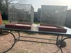 Vogel of kippen kooien, Dieren en Toebehoren, Vogels | Hokken en Kooien, Ophalen, Gebruikt, Aluminium, Vogelkooi