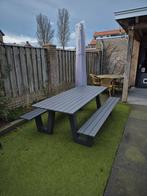Aluminium picknicktafel, 1 jaar oud, Tuin en Terras, Picknicktafels, Ophalen of Verzenden, Zo goed als nieuw, Aluminium