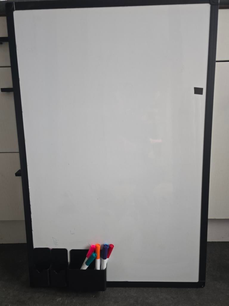 Groot whiteboard met accessoires, Ophalen of Verzenden, Magneetbord