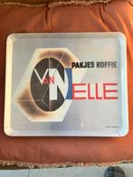 Vintage van nelle dienblad pakje koffie reclamebord, Ophalen of Verzenden, Gebruikt, Reclamebord