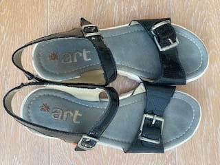 Zwarte lak sandalen, schoenen van Art mt. 37, Kidz Art, Meisje, Overige typen, Ophalen of Verzenden