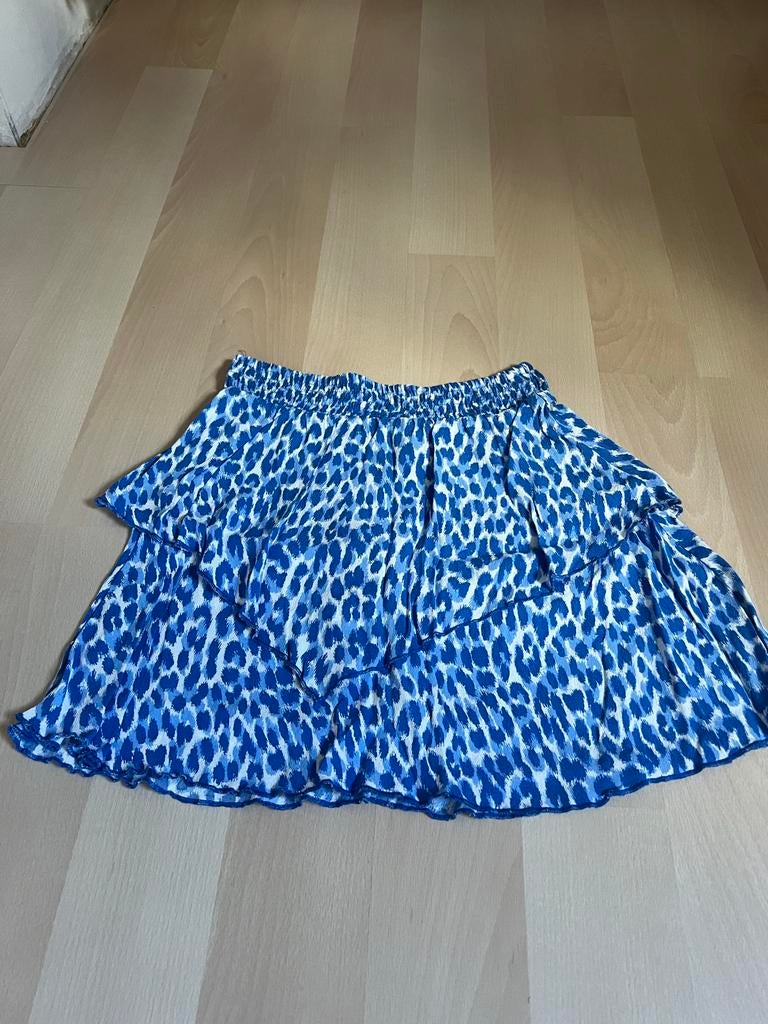 Royal Chicks rokje met panterprint - Maat XS, Kleding | Dames, Rokken, Blauw, Ophalen of Verzenden, Zo goed als nieuw, Maat 34 (XS) of kleiner