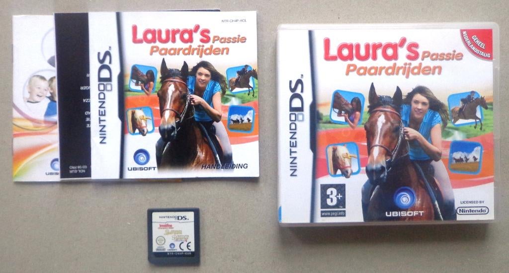 Laura's Passie Paardrijden voor de Nintendo DS Compleet, 1 speler, Ophalen of Verzenden, Zo goed als nieuw, Vanaf 3 jaar