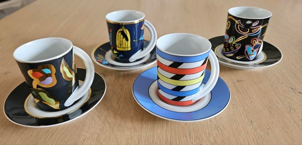 Unique Rosenthal espresso kopjes en schoteltjes, Antiek en Kunst, Ophalen of Verzenden