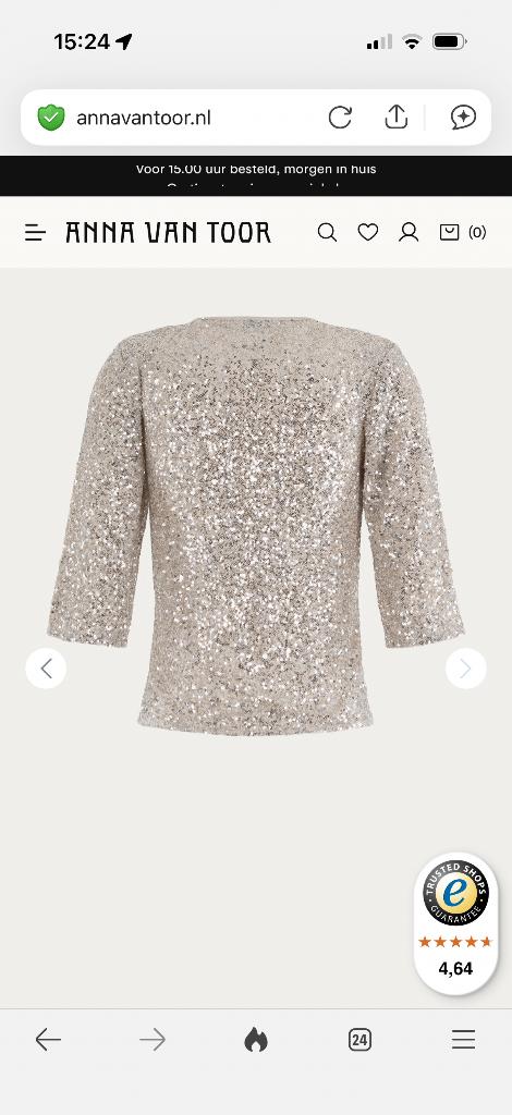 Nieuw Glitter shirt anna van toor, Kleding | Dames, Tops, Maat 38/40 (M), Overige kleuren, Anna, Nieuw
