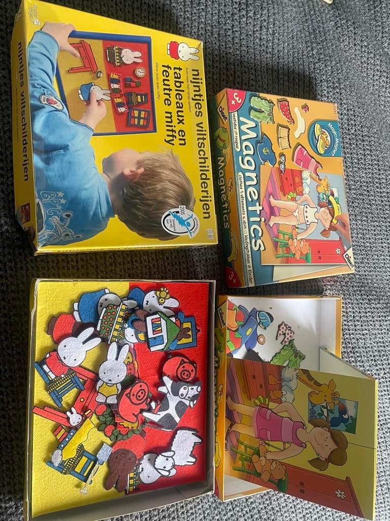 Nijntje Viltschilderijen & Magnetics Verkleedspel, Kinderen en Baby's, Speelgoed | Educatief en Creatief, Ophalen, Gebruikt