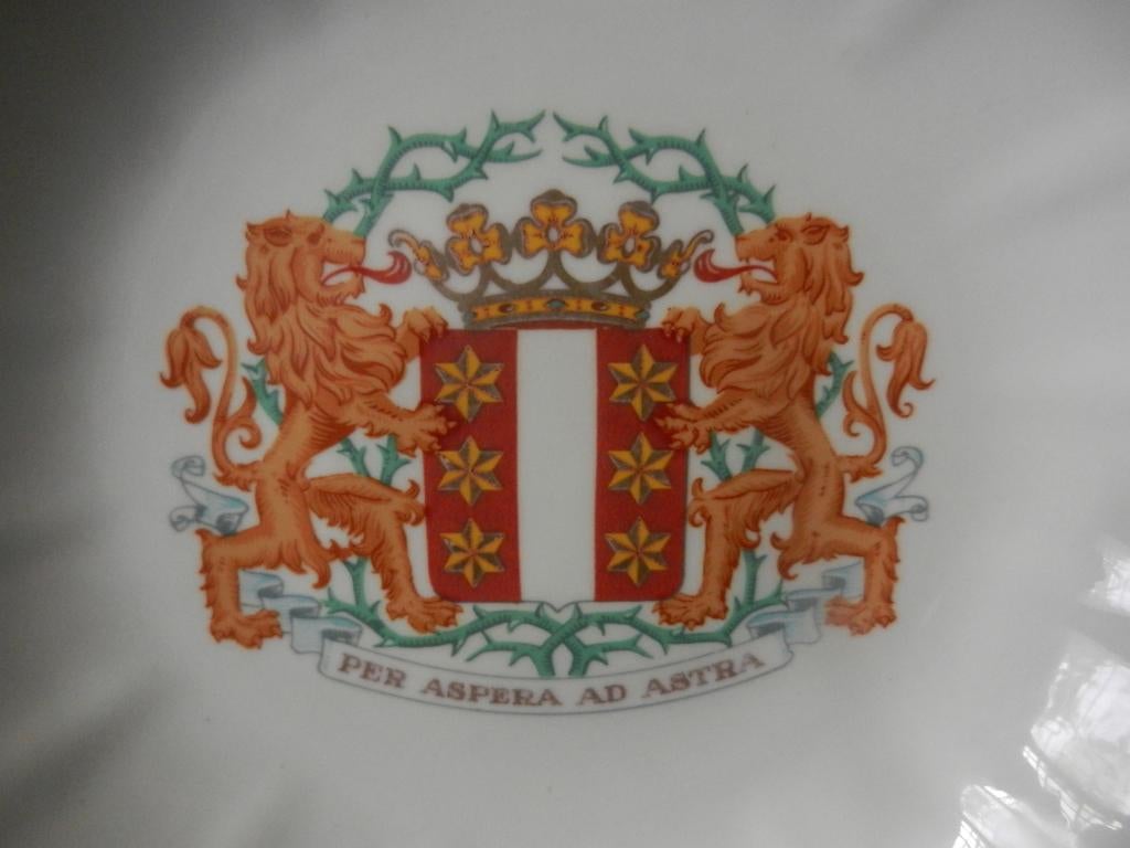 Schaal met wapen van Gouda door Goedewaagen 1964 21 cm Mint!, Ophalen of Verzenden