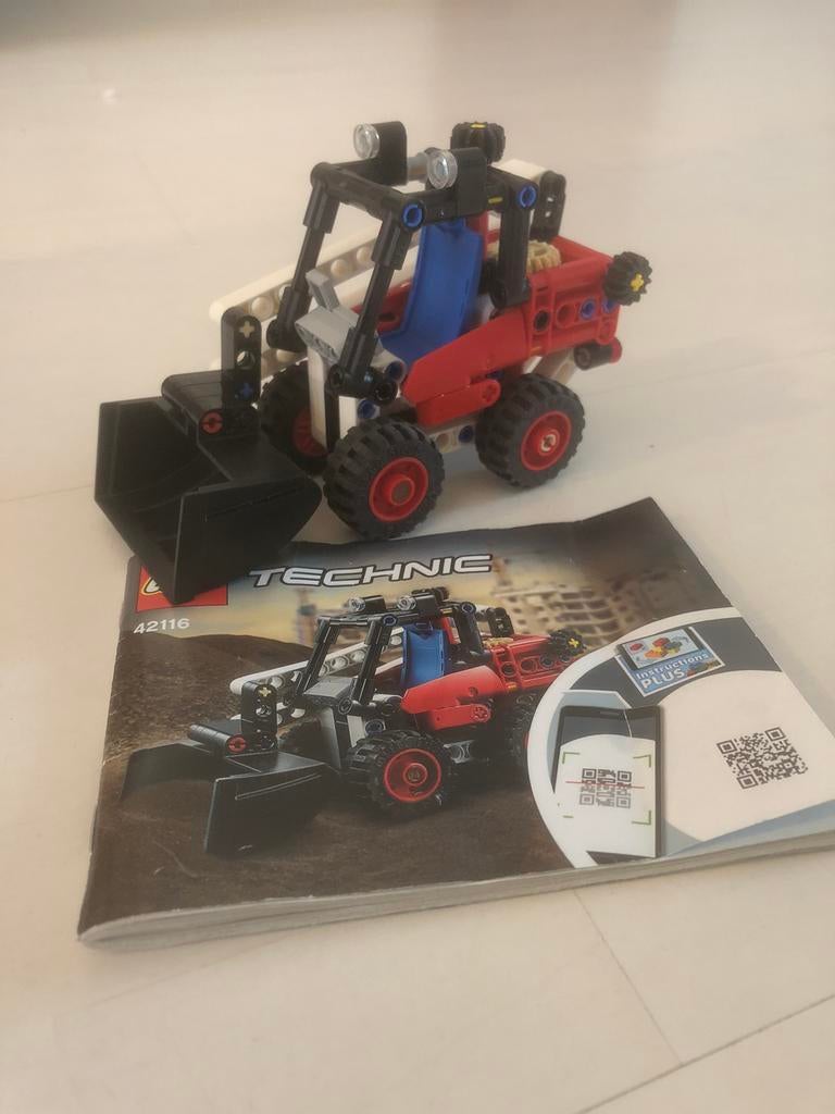 LEGO technic set 42116 Skid steer loader, Ophalen of Verzenden, Gebruikt, Complete set, Lego
