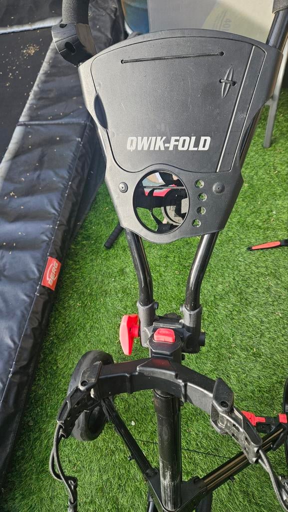 Qwik-fold golftrolley, Ophalen of Verzenden, Zo goed als nieuw, Golfkar