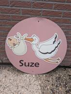 Ooievaar / Geboortebord Roze, Ophalen