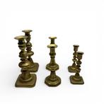 Dire paar messing kandelaars, Ophalen of Verzenden, Koper of Brons