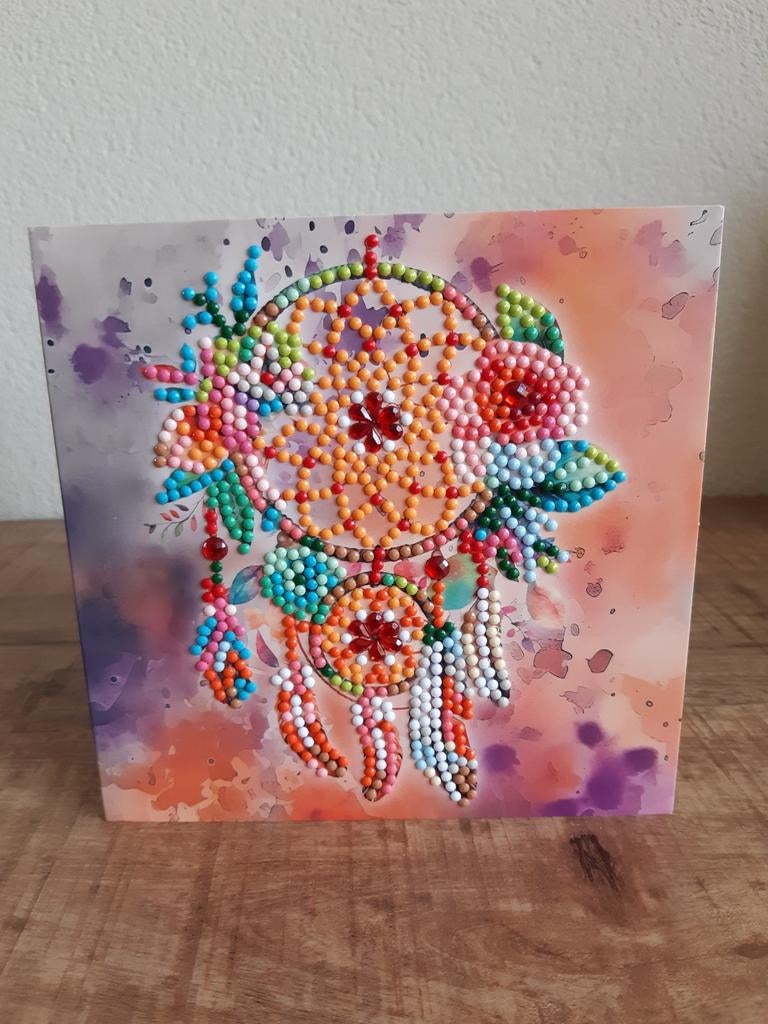 Diamond Painting Kleurige Dromenvanger wenskaart, Ophalen of Verzenden, Zo goed als nieuw, Fantasie