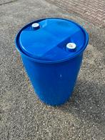 Blauwe kunststofton - 200 liter, 150 liter of meer, Ophalen, Gebruikt, Kunststof