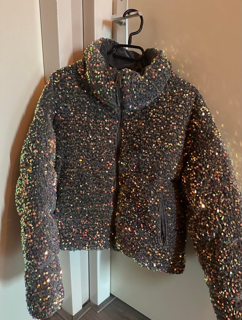 My queen Jas met pailletten maat M, Ophalen of Verzenden, Gedragen, Maat 38/40 (M), Overige kleuren