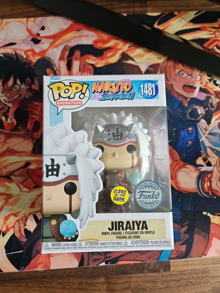 Funko Pop! Naruto Shippuden Jiraiya 1481 Glows in the Dark, Ophalen of Verzenden, Nieuw
