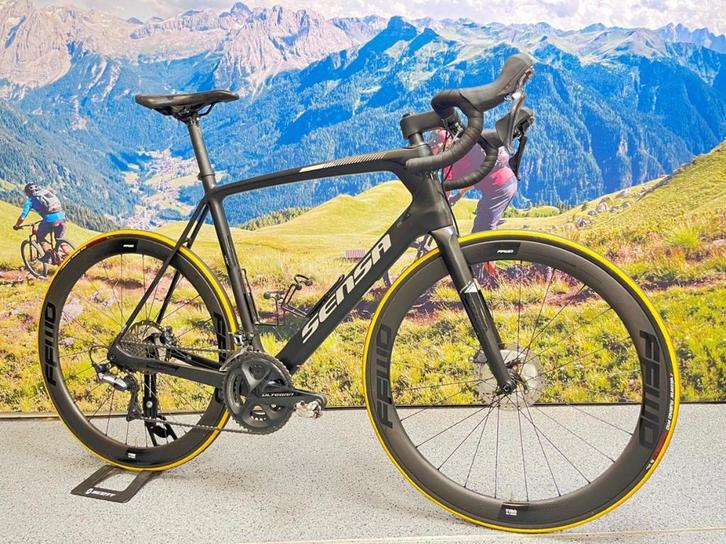 Sensa Guilia Heren Zwart 58cm, Fietsen en Brommers, Fietsen | Racefietsen, Gebruikt, Overige merken, 57 tot 61 cm