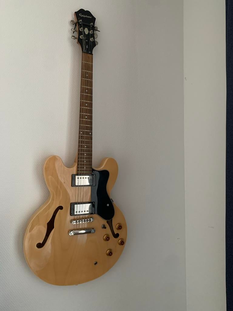 Epiphone DOT NA Semi-Hollow Body Elektrische Gitaar, Ophalen, Zo goed als nieuw, Semi-solid body, Epiphone