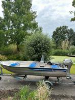 Linder 400 Sportsman met Honda buitenboordmotor, Ophalen, 10 tot 30 pk, Gebruikt, Aluminium