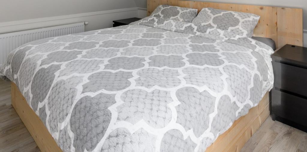 Bed ombouw 160x200 steigerhout, Ophalen, Overige kleuren, Steigerhout, Tweepersoons