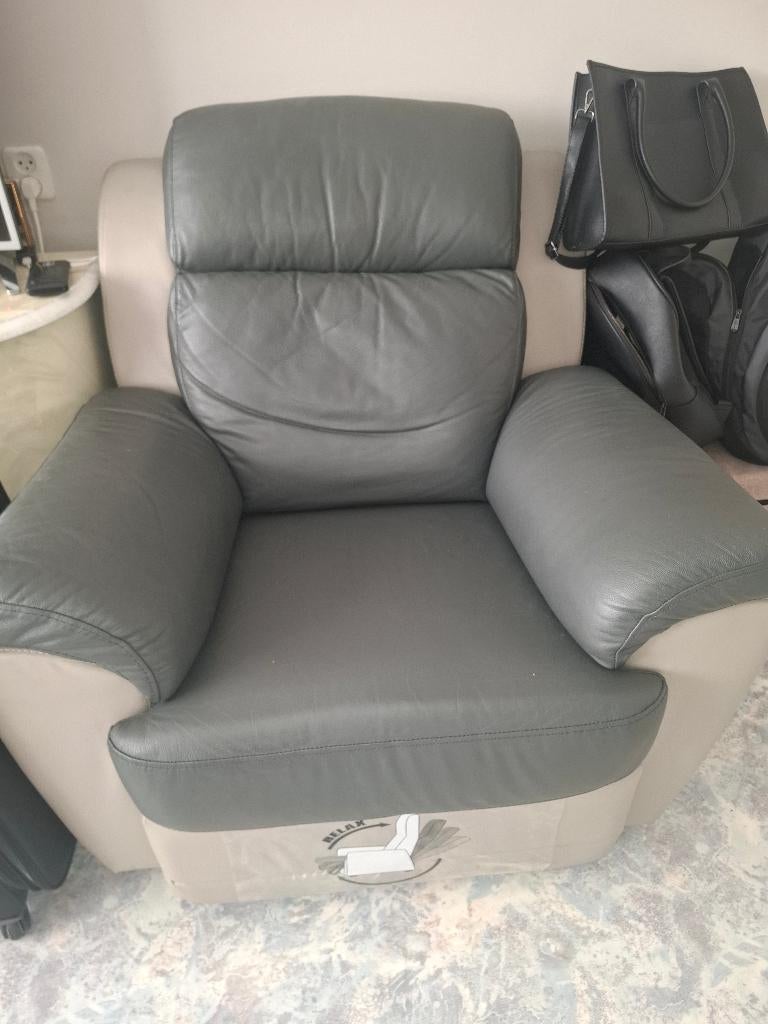 Bankstel, Huis en Inrichting, Banken | Bankstellen, Ophalen, Gebruikt, Eenpersoons, Rechte bank