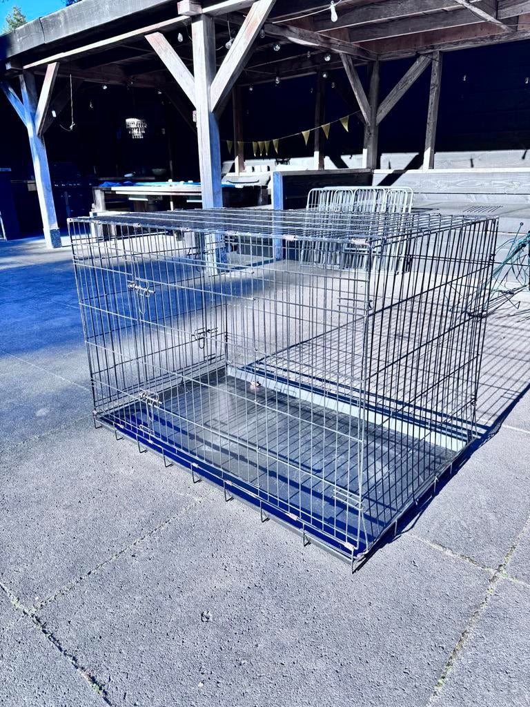 Hondenbench zwart 120x75x75 - gebruikt, Ophalen, Gebruikt