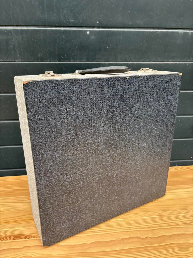 Retro Vintage LP Album Platenkoffer, Sieraden, Tassen en Uiterlijk, Koffers, Gebruikt, -, Minder dan 50 cm, Ophalen of Verzenden