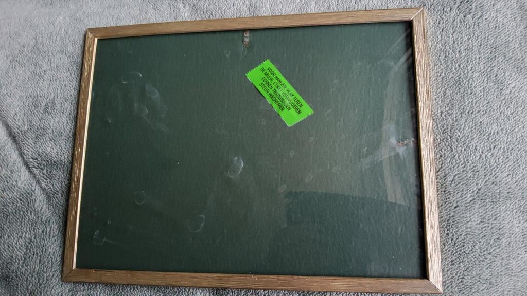 Antiek groot zilver kleur fotolijstje bol glas gemerkt Jyden, Ophalen of Verzenden