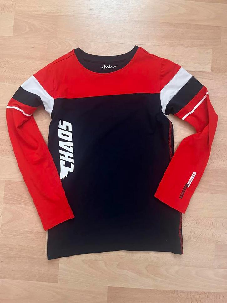Longsleeve Chaos & Order maat 134-140, Kinderen en Baby's, Kinderkleding | Maat 134, Zo goed als nieuw, Jongen, Shirt of Longsleeve