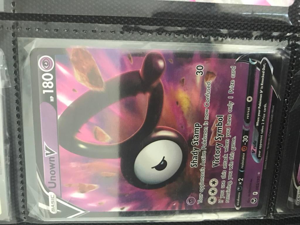 Pokémon kaart Unown V 065/195, Ophalen of Verzenden, Gebruikt, Losse kaart