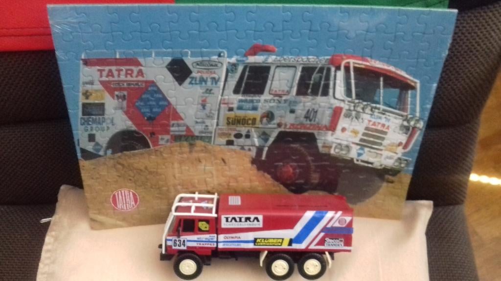TATRA RALLYE DAKAR MODEL en TATRA PUZZEL, Hobby en Vrije tijd, Modelauto's | 1:43, Ophalen of Verzenden, Nieuw, Auto, Overige merken