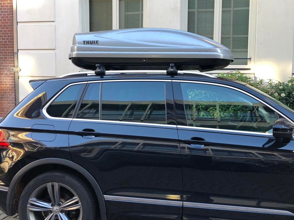 Dakkoffer Thule INCL Dakdragers VW Tiguan, Ophalen, Gebruikt
