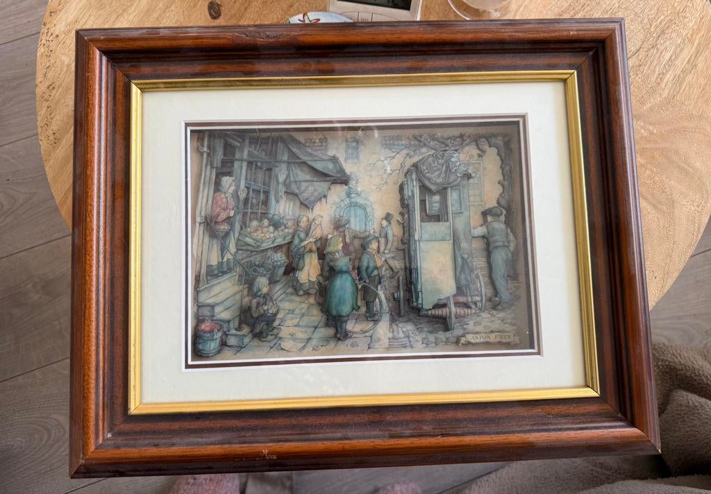 Anton Pieck schilderijen kunstwerken, Ophalen