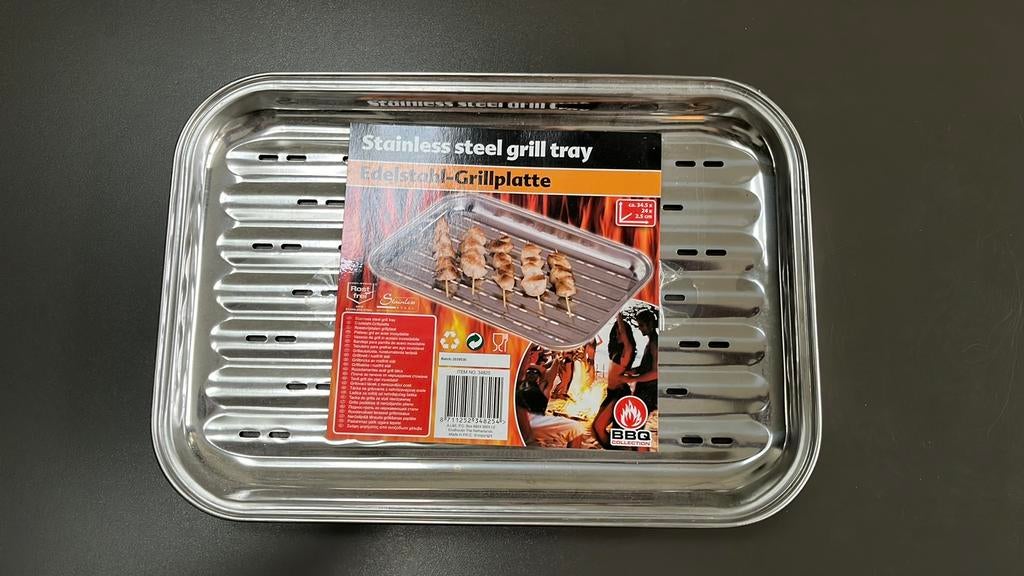 Roestvrijstalen Grillplaat, Overige typen, Ophalen of Verzenden, Nieuw, Metaal