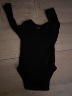 H&M Zwarte Rib Body - Maat 68 (4-6M), Kinderen en Baby's, Babykleding | Maat 68, Ophalen, Gebruikt, Jongetje of Meisje, Nacht- of Onderkleding