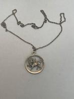 Zilveren vintage leeuw sterrenbeeld, Ophalen of Verzenden, Zo goed als nieuw, Zilver, Dier