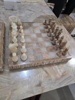 Luxe Onyx Marmer Schaakbord 45x45 cm, Ophalen of Verzenden, Minder dan 500 stukjes
