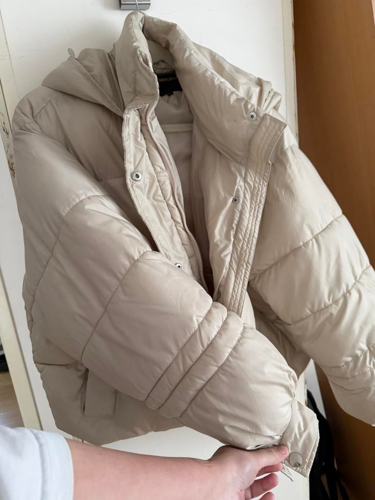 Winter jas, Kleding | Dames, Jassen | Winter, Ophalen of Verzenden, Zo goed als nieuw, Beige