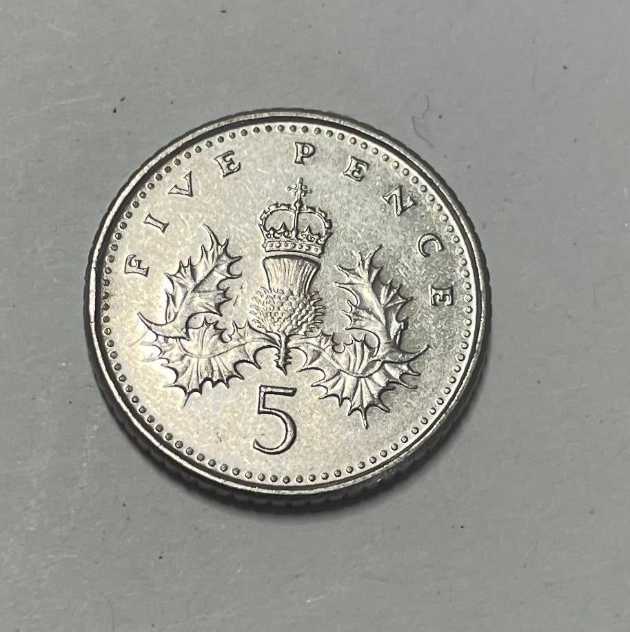 5 pence Engeland 2000, Ophalen of Verzenden, Overige landen